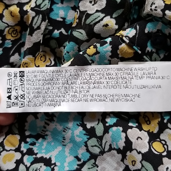 Zara Basic scoop neck floral dress xs - Picture 5 of 8